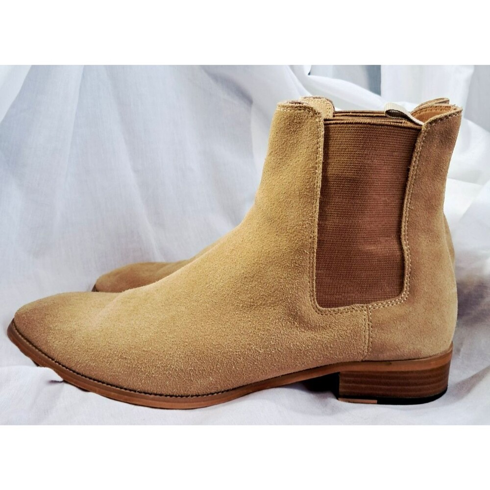 Saint Laurent Paris Men’s Wyatt Suede Chelsea Boots 46 US 13 Brown Suede